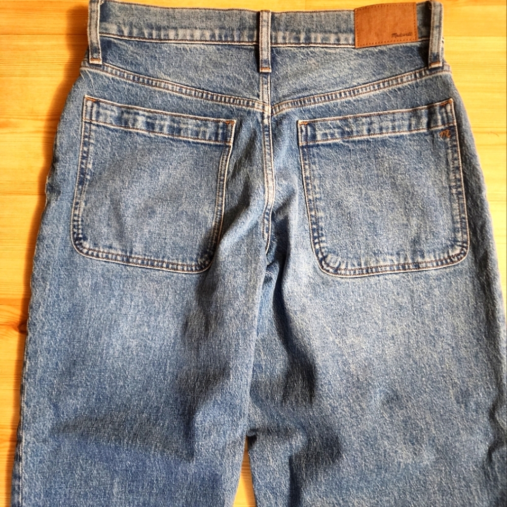 Madewell High Rise Wide Leg Denim Blue Jeans NWT - Picture 9 of 11